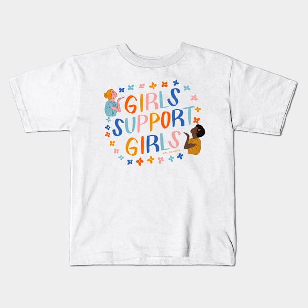 Girls Support Girls by Oh So Graceful Kids T-Shirt by Oh So Graceful